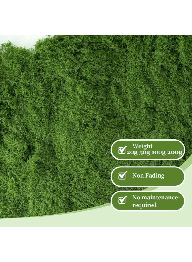 أنمي عشب صناعي أخضر داكن 100 جرام للزينة المنزلية والحدائق الصغيرة والحرف اليدوية - Image 2